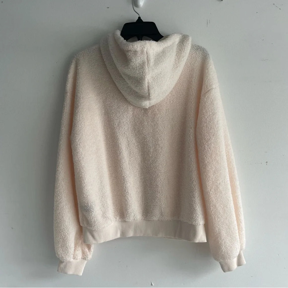 Current Air x Anthropologie Callan Cream Pullover Sherpa Hoodie 22445 - Picture 3 of 9